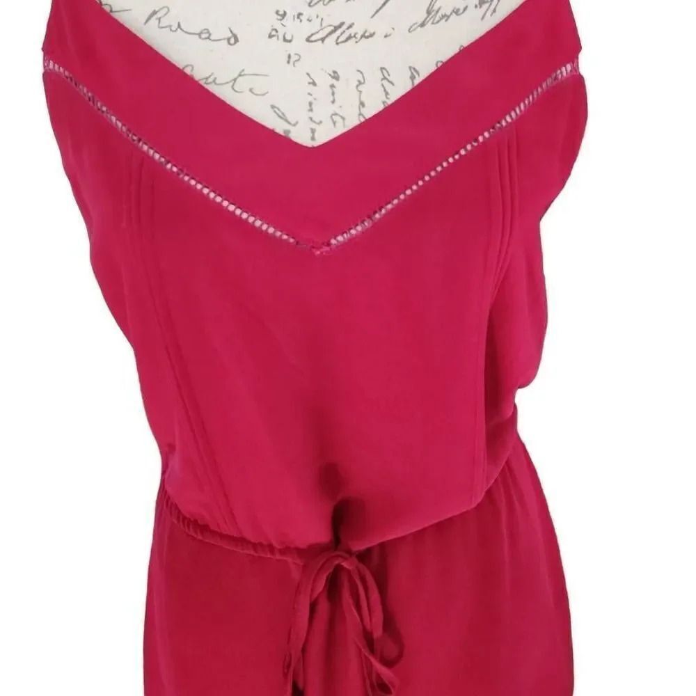 Naked Zebra Ladies Red Spaghetti Strap Tie Waist Dress - Size Small - Picture 10 of 10